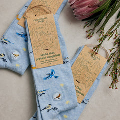Socks that Protect Songbirds | Fair Trade Organic Cotton