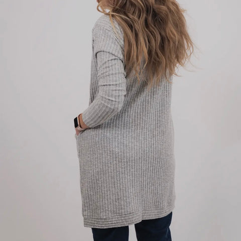 Fog Ribbed Cardigan