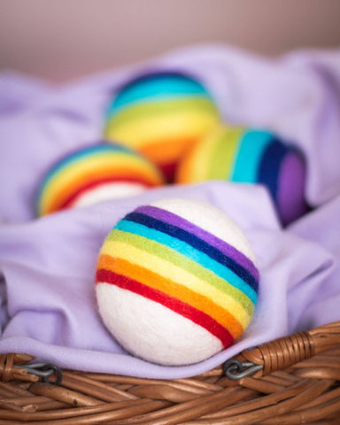 Disco Rollers Rainbow Laundry Eco Dryer Balls | set of 4