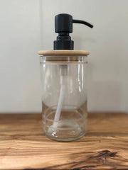 Handmade Soap Dispenser in Lines Pattern