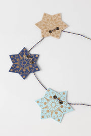 6 Point Star Garland Holiday Decor