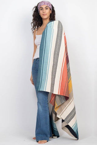 Serape Stripe Outdoor Picnic Beach Blanket