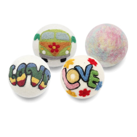 100% Wool Dryer Balls | Hippie VW Bus