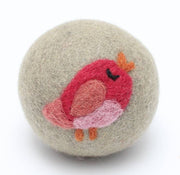 100% Wool Dryer Balls | White Bird on Blue