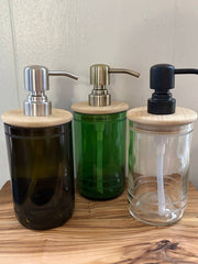 Handmade Soap Dispenser in Lines Pattern