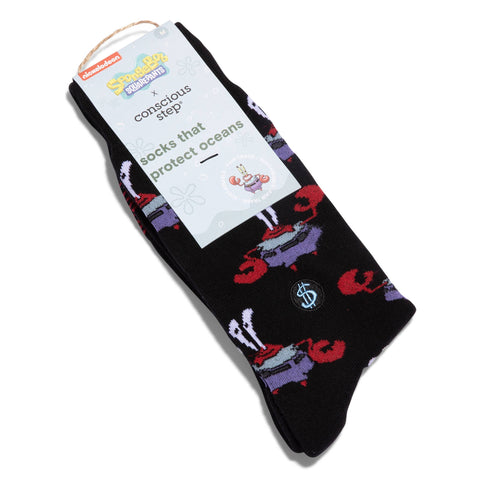 Mr. Krabs Socks that Protect Oceans: Medium