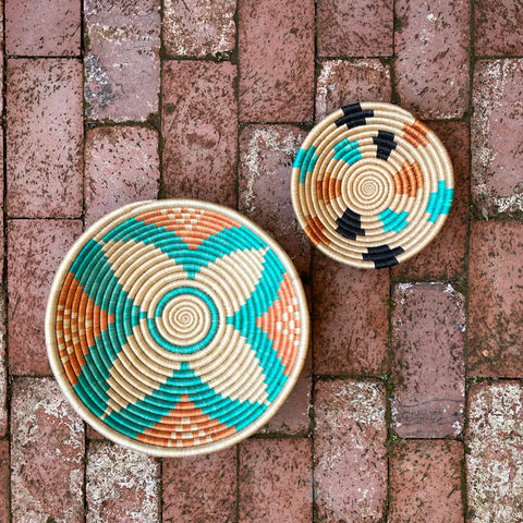 Handwoven African Basket Wall Decor Sets