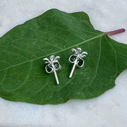 Tiny Daisy Studs in .925 Sterling Silver