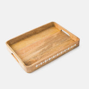 Artisan Carved Wooden Tray