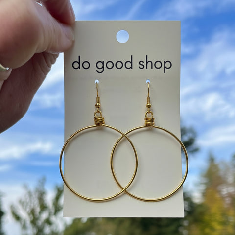 Classic Gold Hoop Earrings