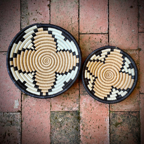 Handwoven African Basket Wall Decor Sets