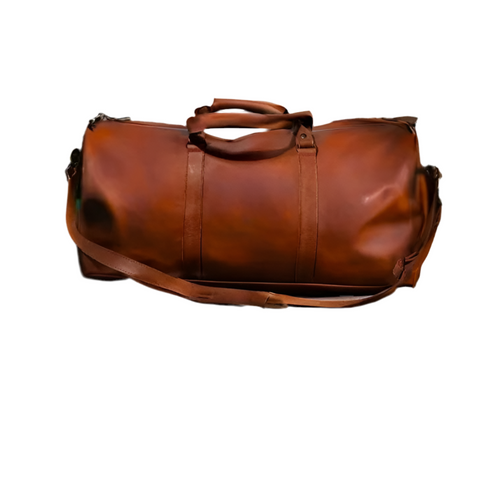 Genuine Leather Weekender Carry On Bag