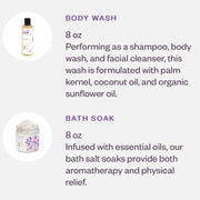 Lavender Bath Salt | Body Wash Gift Set