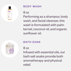 Lavender Bath Salt + Body Wash Gift Set