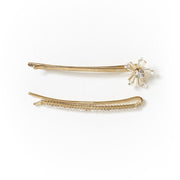 Gold Sparkle Hair Clips