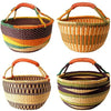 Round Farmers Market Basket | Colorful