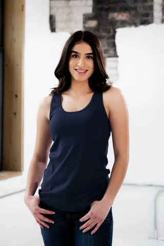 PRE-ORDER Ladies Premium Cotton Rib Racerback Tank