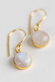 Moonstone Dew Drop Earrings