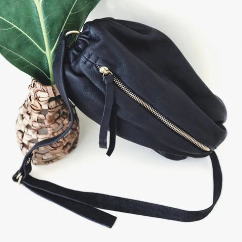 Genuine Leather Convertible Belt Bag