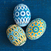 Blue & Gold Quilled Egg Set