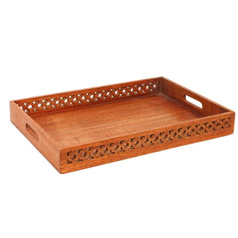 Extra Large Wooden Tray with Handles