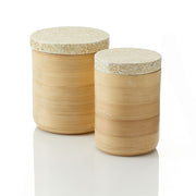 Natural Bamboo Canister Set of 2
