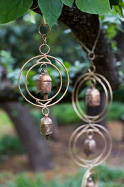 Ushas Dawn Short Rustic Bell Wind Chime - Handmade