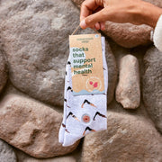 Socks that Support Mental Health | Yogis on Fair Trade Organic Cotton