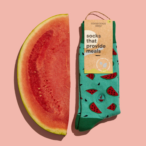 Socks that Provide Meals | Watermelon