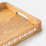 Artisan Carved Wooden Tray