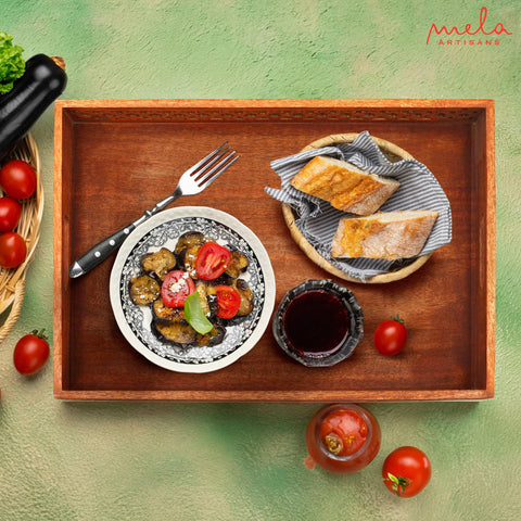 Extra Large Wooden Tray with Handles