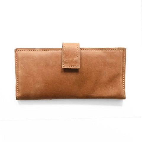 Genuine Leather Long Wallet