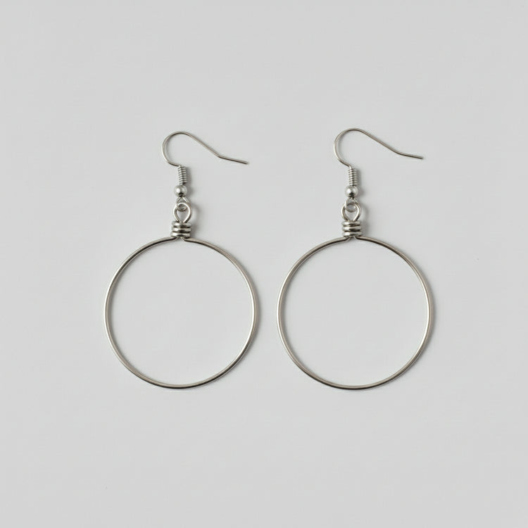 Classic Silver Hoop Earrings