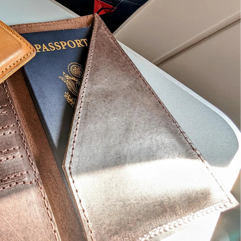 Genuine Leather Passport Wallet