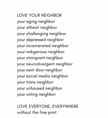PRE-ORDER Racerback Tank | Love Your Neighbor