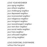 PRE-ORDER Unisex Crewneck Sweatshirt | Love Your Neighbor