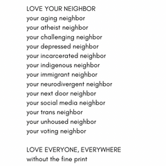 Flowy Tee | Love Your Neighbor