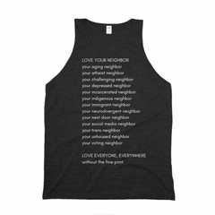 PRE-ORDER Unisex Tank Muscle Tee | Love Your Neighbor
