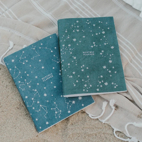 Celestial Monthly Planner on Recycled Paper