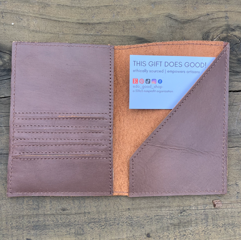 Genuine Leather Passport Wallet