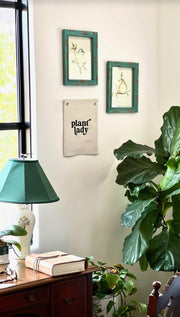 Plant Lady Canvas Banner Decor