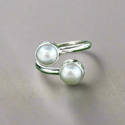 .925 Sterling Silver and Pearls Ring | Fine Jewelry