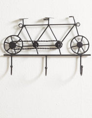 Tandem Bike Hooks Wall Keyholder