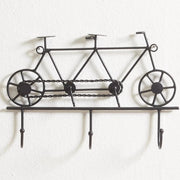 Tandem Bike Hooks Wall Keyholder