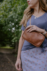 The Sling/Belt Pouch Bag | Brown Vegan Leather