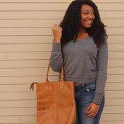 Genuine Leather Handbag with lipstick pouch - do good shop