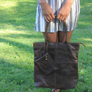 Genuine Leather Handbag with lipstick pouch - do good shop