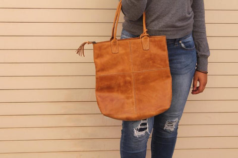 Genuine Leather Handbag with lipstick pouch - do good shop