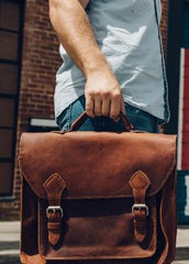 Leather Laptop Messenger Bag & Briefcase - do good shop