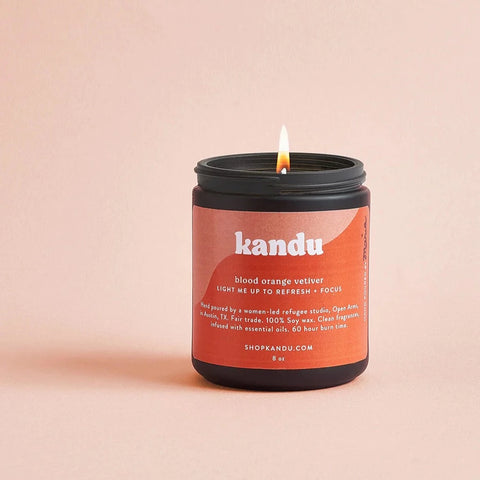Blood Orange Vetiver Glass Jar Candle